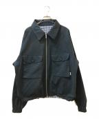 Diaspora Skateboardsディアスポラスケートボードズ）の古着「Utility Harrington Jacket」｜ネイビー