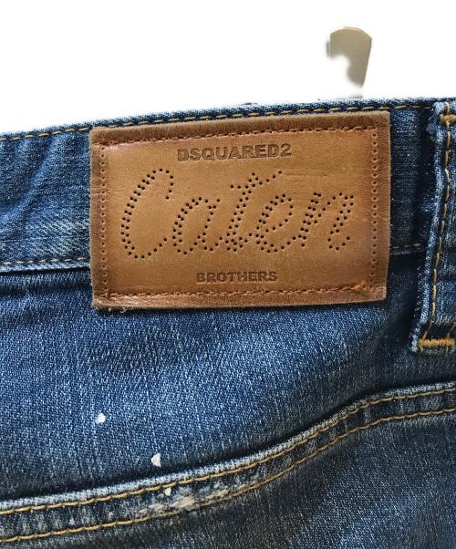 DSQUARED2（ディースクエアード）DSQUARED2 (ディースクエアード) ダメージ加工デニムパンツ インディゴ サイズ:50の古着・服飾アイテム