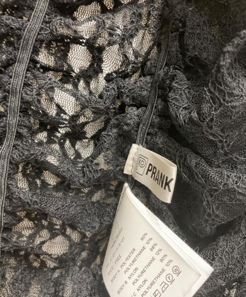 PRANK PROJECT（プランクプロジェクト）PRANK PROJECT (プランクプロジェクト) Lace Gathered Top ブラック サイズ:FREEの古着・服飾アイテム