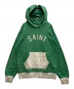 SAINT MICHAELセントマイケル）の古着「22SS HOODIE FELT GREEN」｜グリーン