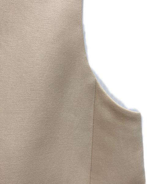 DRAWER（ドゥロワー）Drawer (ドゥロワー) PRE1 Cotton SilkTwill Gilet ベージュ サイズ:36の古着・服飾アイテム