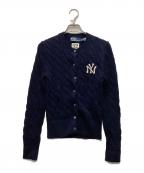 POLO RALPH LAURENポロ・ラルフローレン）の古着「MLBヤンキース カーディガン」｜ネイビー