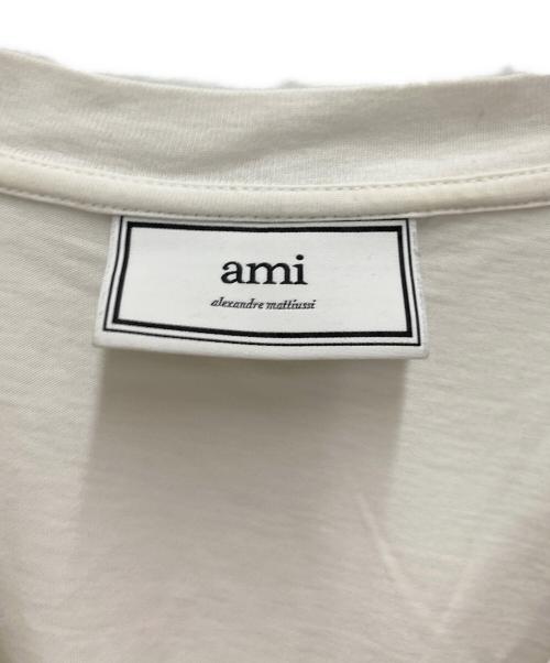 AMI Alexandre Mattiussi（アミアレクサンドルマテュッシ）AMI Alexandre Mattiussi (アミアレクサンドルマテュッシ) AMI DE COEUR T-SHIRT ホワイト サイズ:Lの古着・服飾アイテム