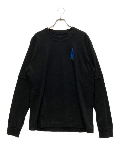 sacai（サカイ）sacai (サカイ) Gonz GONZ AND SACAI L/S T-Shirt ブラック サイズ:3の古着・服飾アイテム
