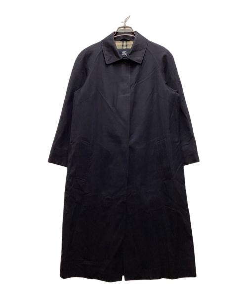 BURBERRY LONDON（バーバリーロンドン）BURBERRY LONDON (バーバリーロンドン) 裏地ノバチェックステンカラーコート ネイビー サイズ:38の古着・服飾アイテム