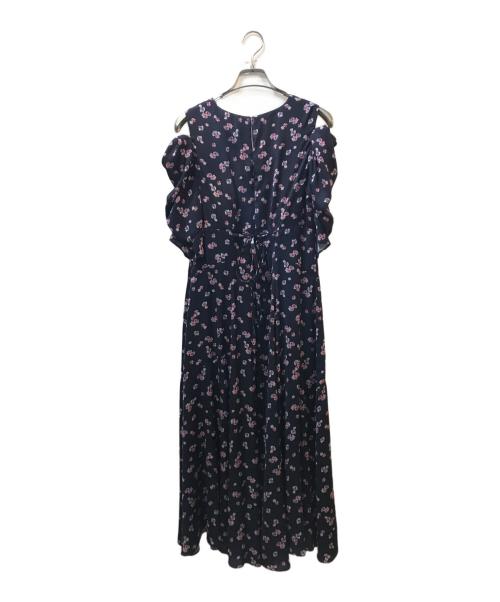 HER LIP TO（ハーリップトゥ）Her lip to (ハーリップトゥ) Marguerite Open Shoulder Dress ネイビー サイズ:Mの古着・服飾アイテム