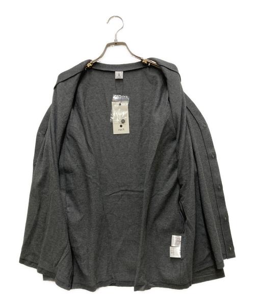 mocT（モクティ）mocT (モクティ) コットンジャージーカーディガン グレー サイズ:XLの古着・服飾アイテム