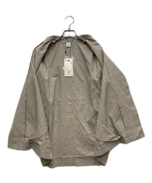 mocT（モクティ）mocT (モクティ) CHECK S/S OPEN-COLLAR SHIRT グレー×イエロー サイズ:Lの古着・服飾アイテム