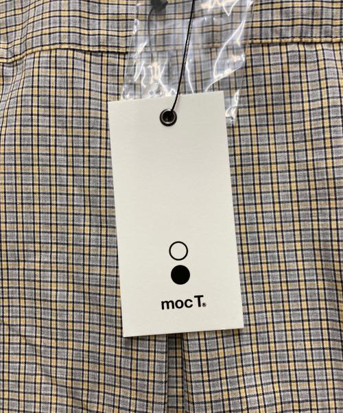 mocT（モクティ）mocT (モクティ) CHECK L/S OPEN-COLLAR SHIRT グレー×イエロー サイズ:XLの古着・服飾アイテム
