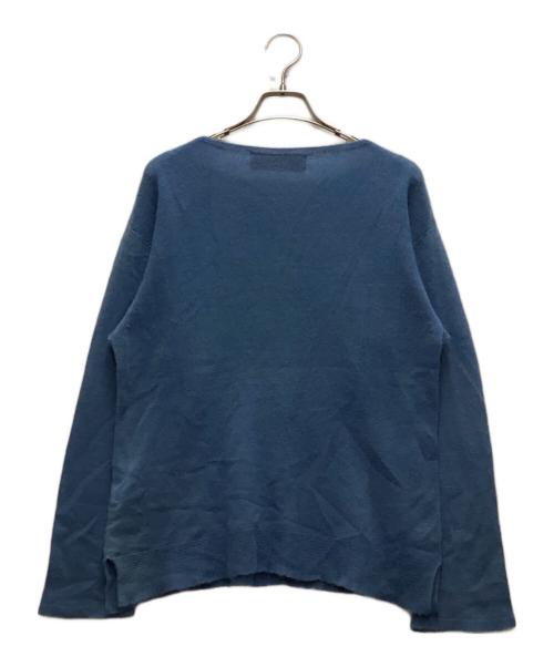 SUN/kakke（サンカッケイ）SUN/kakke (サンカッケイ) カシミヤニット ブルー サイズ:Sの古着・服飾アイテム