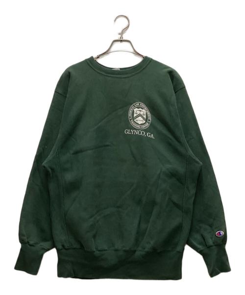 Champion（チャンピオン）Champion (チャンピオン) 90s FLETCリバースウィーブスウェット グリーン サイズ:XLの古着・服飾アイテム