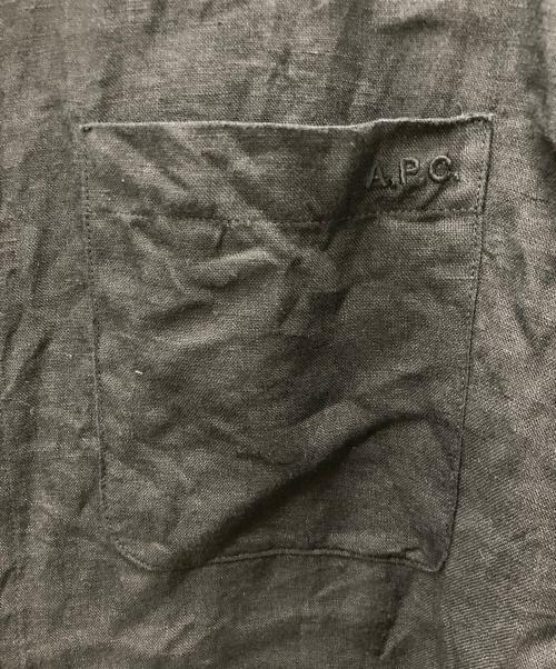 A.P.C.（アーペーセー）A.P.C. (アーペーセー) リネンシャツ ブラック サイズ:Sの古着・服飾アイテム