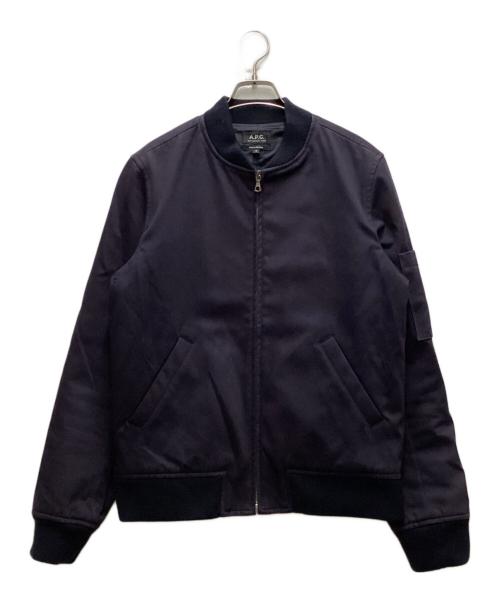A.P.C.（アーペーセー）A.P.C. (アーペーセー) ジップアップブルゾン ネイビー サイズ:Sの古着・服飾アイテム