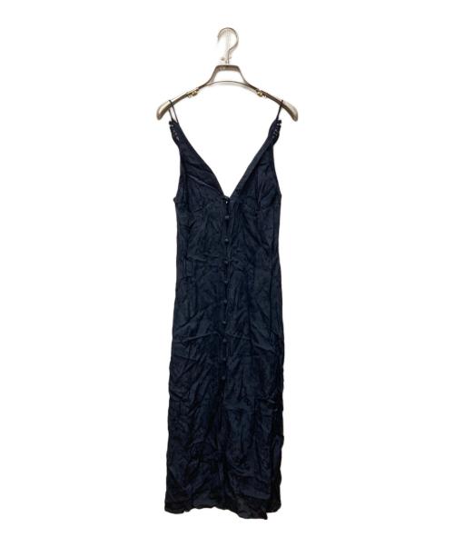Mame Kurogouchi（マメクロゴウチ）mame kurogouchi (マメクロゴウチ) Floral Jacquard Camisole Dress ネイビー サイズ:1の古着・服飾アイテム