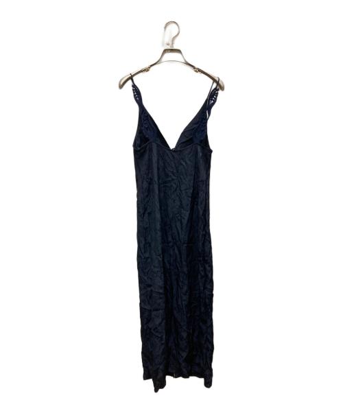 Mame Kurogouchi（マメクロゴウチ）mame kurogouchi (マメクロゴウチ) Floral Jacquard Camisole Dress ネイビー サイズ:1の古着・服飾アイテム