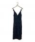 mame kurogouchi（マメクロゴウチ）の古着「Floral Jacquard Camisole Dress」｜ネイビー