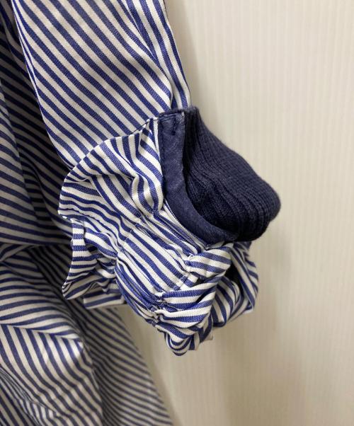 sacai（サカイ）sacai (サカイ) ニット切り替えブラウス ネイビー サイズ:1の古着・服飾アイテム