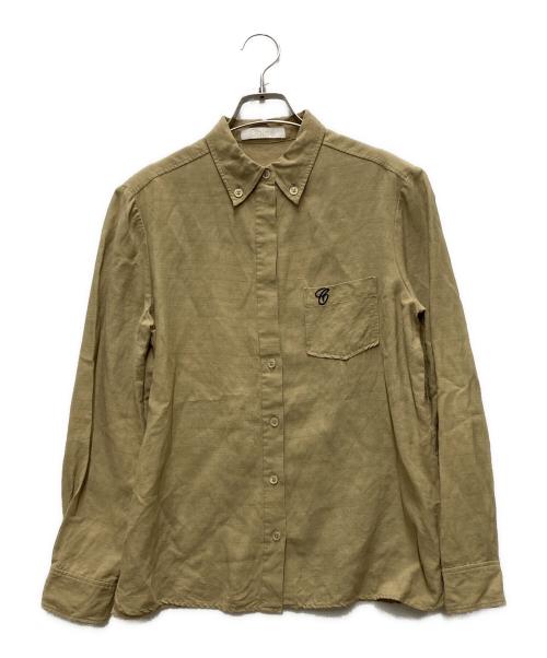 Chloe（クロエ）Chloe (クロエ) リネン混シャツ ベージュ サイズ:36の古着・服飾アイテム
