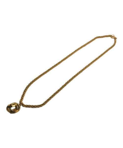 CHANEL（シャネル）CHANEL (シャネル) 透かしボールネックレス ゴールドの古着・服飾アイテム