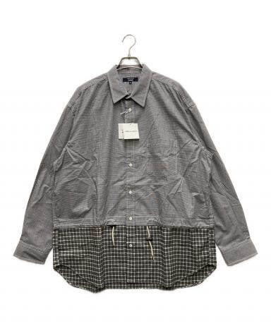 コムデギャルソンオム COMME des GARCONS  切替シャツ 中古・古着通販】COMME des GARCONS HOMME (コムデギャルソン オム) L