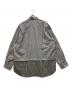 COMME des GARCONS HOMME (コムデギャルソン オム) L/Sチェック切替シャツ グレー サイズ:L：25000円