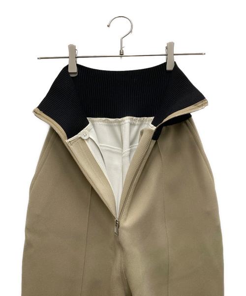 PETER DO（ピーター・ドゥ）PETER DO (ピーター・ドゥ) ハイウエストリブ トラウザーパンツ ベージュ サイズ:34の古着・服飾アイテム