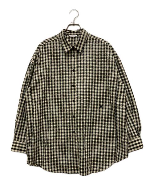 MANOF（マノフ）MANOF (マノフ) OVER SIZED 2WAY SHIRTSトップス ブラック×イエロー サイズ:Sの古着・服飾アイテム