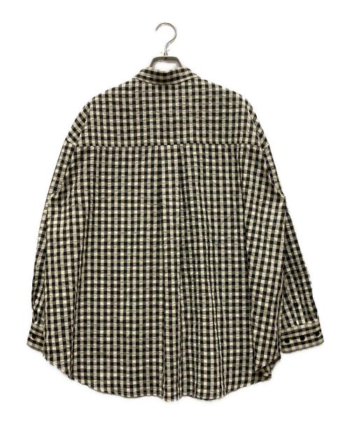 MANOF（マノフ）MANOF (マノフ) OVER SIZED 2WAY SHIRTSトップス ブラック×イエロー サイズ:Sの古着・服飾アイテム