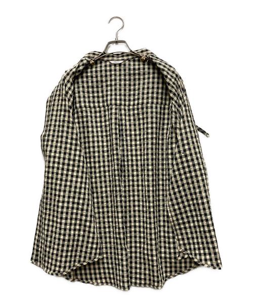 MANOF（マノフ）MANOF (マノフ) OVER SIZED 2WAY SHIRTSトップス ブラック×イエロー サイズ:Sの古着・服飾アイテム