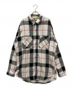 ST JOHN'S BAY×big macセントジョンズベイ×ビッグマック）の古着「80sチェックネルシャツ」｜グレー