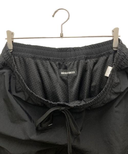 GOD SELECTION XXX（ゴッド セレクション トリプルエックス）GOD SELECTION XXX (ゴッド セレクション トリプルエックス) ナイロンパンツ ブラック サイズ:XLの古着・服飾アイテム