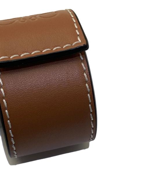 LOEWE（ロエベ）LOEWE (ロエベ) レザーストラップブレスレット ブラウンの古着・服飾アイテム