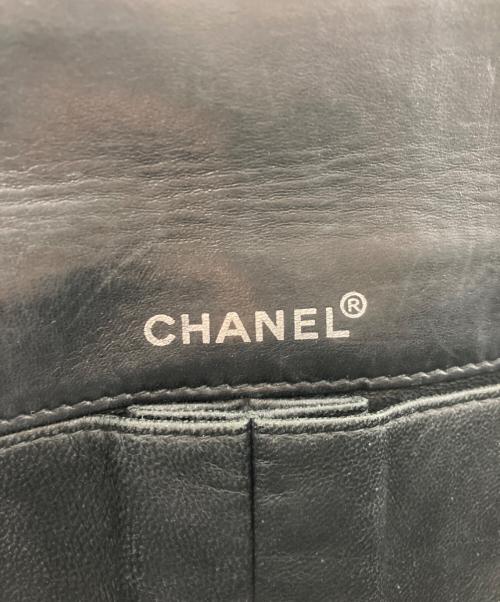 CHANEL（シャネル）CHANEL (シャネル) チョコバーチェーンショルダーバッグ ブラック×ホワイトの古着・服飾アイテム