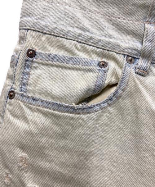 DAIRIKU（ダイリク）DAIRIKU (ダイリク) 25SS W-VELT SUPER DAMAGE DENIM ベージュ サイズ:Mの古着・服飾アイテム