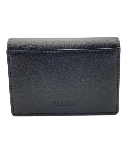 GANNI（ガニー）Ganni (ガニー) Bou Flap Card Holder ブラックの古着・服飾アイテム