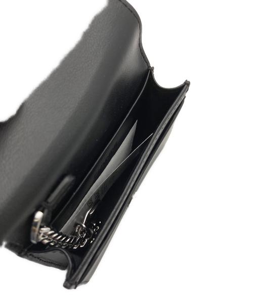 GANNI（ガニー）Ganni (ガニー) Bou Flap Card Holder ブラックの古着・服飾アイテム