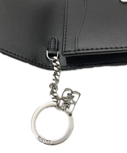 GANNI（ガニー）Ganni (ガニー) Bou Flap Card Holder ブラックの古着・服飾アイテム
