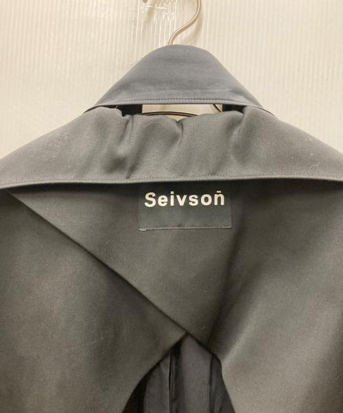 SEIVSON（セイヴソン）SEIVSON (セイヴソン) ドッキングデザインワンピース ブラック サイズ:記載なしの古着・服飾アイテム