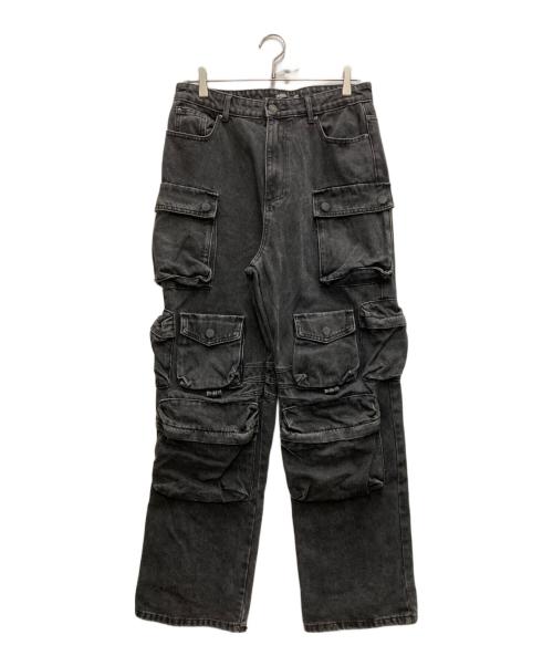 Jaded London（ジェイデッドロンドン）Jaded London (ジェイデッドロンドン) デニムカーゴパンツ ブラック サイズ:W30の古着・服飾アイテム