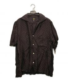 Needles（ニードルズ）の古着「CUT-OFF BOTTOM SHIRT」｜ネイビー