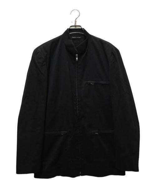 agnes b homme（アニエスベーオム）agnes b homme (アニエスベーオム) 90's ジップジャケット ブラック サイズ:46の古着・服飾アイテム