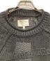 中古・古着 MARTIN KIM (マーティンキム) THREE QUARTER SLEEVE LOGO KNIT PULLOVER ブラック サイズ:S：9000円