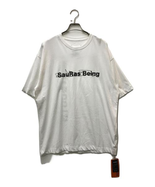 TIGHTBOOTH PRODUCTION（タイトブースプロダクション）TIGHTBOOTH PRODUCTION (タイトブースプロダクション) SauRas Being (ソーラス ビーイング) Tシャツ ホワイト サイズ:Mの古着・服飾アイテム