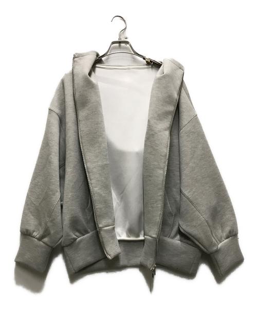 Snidel（スナイデル）Snidel (スナイデル) ボリュームパーカー グレー サイズ:FREEの古着・服飾アイテム