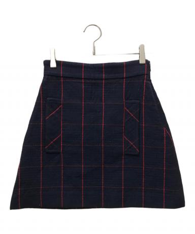 中古・古着通販】MIU MIU (ミュウミュウ) ウールチェックスカート
