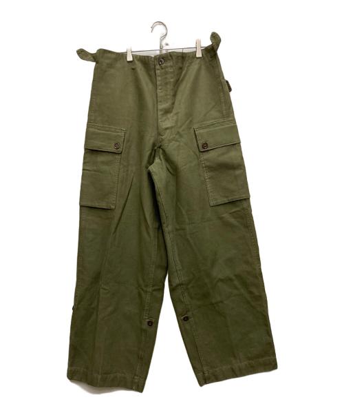 DUTCH ARMY（オランダ軍）DUTCH ARMY (オランダ軍) 60sダブルフェイスカーゴパンツ グリーン サイズ:FREEの古着・服飾アイテム