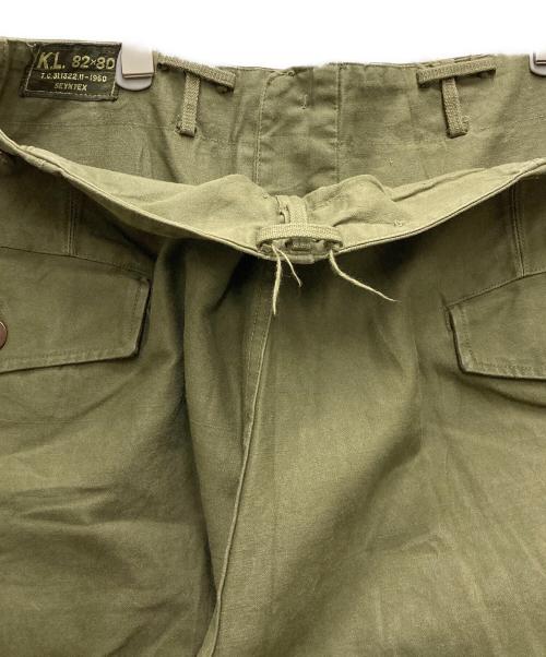 DUTCH ARMY（オランダ軍）DUTCH ARMY (オランダ軍) 60sダブルフェイスカーゴパンツ グリーン サイズ:FREEの古着・服飾アイテム