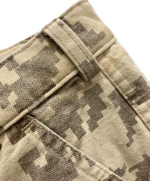 stussy（ステューシー）stussy (ステューシー) 90's USA製サイバーカモショーツ ベージュ サイズ: 86cm (W34)の古着・服飾アイテム