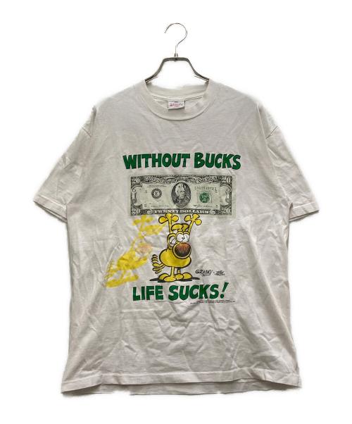 ashmore（アシュモア）ashmore (アシュモア) 90'S Mother Goose&Grimm Tee ホワイト サイズ:Lの古着・服飾アイテム
