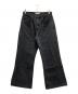BARE KNUCKLES（ベアナックル）の古着「Serge Loose Bootcut Jeans」｜ブラック